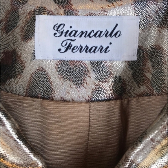 Giancarlo Ferrari Leopard Print Blazer Jacket - Picture 13 of 16